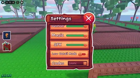 Dawnfruit code redemption in Garden Horizons